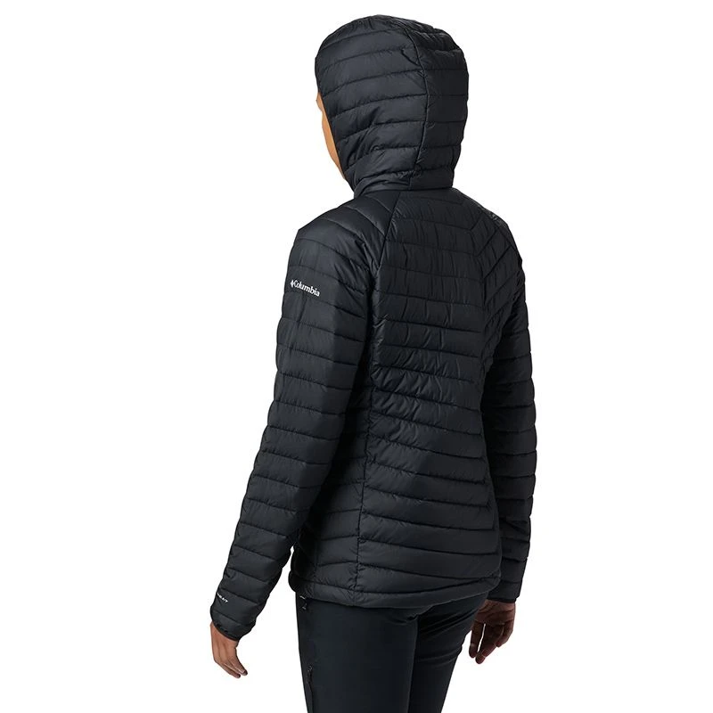 Columbia Women's Powder Lite™ Hooded Jacket Black 2 Columbia Women's Powder Lite™ Hooded Jacket Black - Image 2