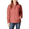 Columbia Women's Powder Lite™ Hooded Jacket Dark Coral