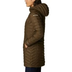 Columbia Women's Powder Lite™ Mid Down Jacket Olive Green -Araeom Shop 1748311 319 a1 presethigh res jpeg 300 dpi