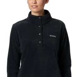 Columbia Women's Benton Springs™ Half Snap Pullover Black -Araeom Shop 1860991 010 a2