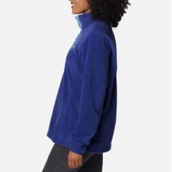 Columbia Women's Benton Springs™ 1/2 Snap Pullover Dark Sapphire / Vista Blue -Araeom Shop 1860991 432 a1
