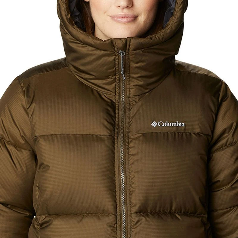 Columbia Women's Puffect™ Mid Hooded Jacket Olive Green 4 Columbia Women's Puffect™ Mid Hooded Jacket Olive Green - Image 4