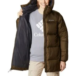 Columbia Women's Puffect™ Mid Hooded Jacket Olive Green 11 Columbia Women's Puffect™ Mid Hooded Jacket Olive Green -Araeom Shop 1864791 319 a3 presethigh res jpeg 300 dpi