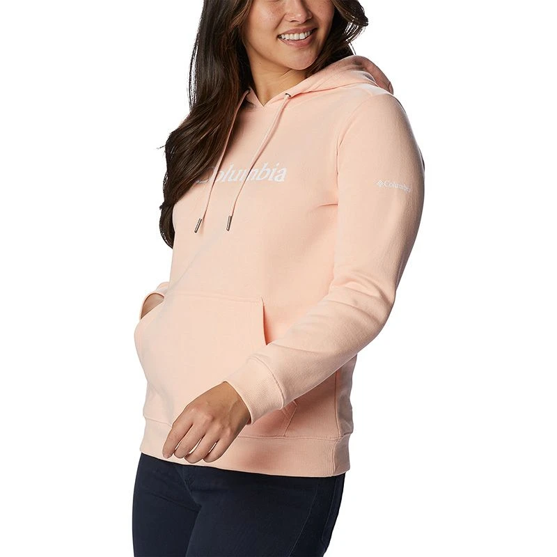 Columbia Women's Logo Hoodie Peach Blossom 3 Columbia Women's Logo Hoodie Peach Blossom - Image 3