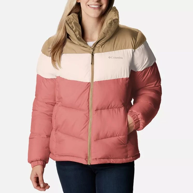 Columbia Women's Puffect™ Colourblock Jacket Dark Coral / Peach 2 Columbia Women's Puffect™ Colourblock Jacket Dark Coral / Peach - Image 2