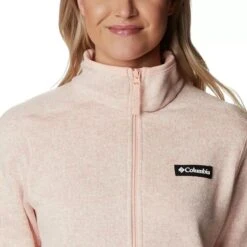 Columbia Women's Sweater Weather™ Fleece Jacket Peach Blossom Heather -Araeom Shop 1958933 890 a2