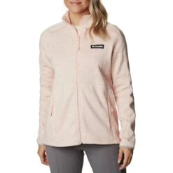 Columbia Women's Sweater Weather™ Fleece Jacket Peach Blossom Heather