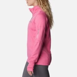 Columbia Women's Park View™ Half Zip Fleece Wild Geranium Heather -Araeom Shop 1959703656 3