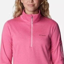 Columbia Women's Park View™ Half Zip Fleece Wild Geranium Heather -Araeom Shop 1959703656 4