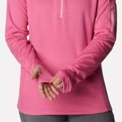 Columbia Women's Park View™ Half Zip Fleece Wild Geranium Heather -Araeom Shop 1959703656 5