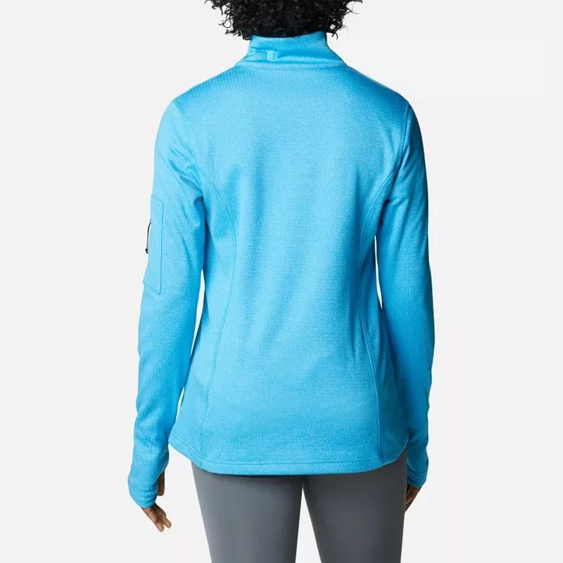 Columbia Women's Park View™ Half Zip Fleece Blue Chill Heather 2 Columbia Women's Park View™ Half Zip Fleece Blue Chill Heather - Image 2