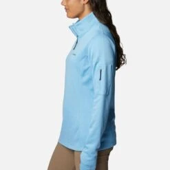Columbia Women's Park View™ Half Zip Fleece Vista Blue Heater -Araeom Shop 1959703 456 a1 om