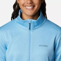Columbia Women's Park View™ Half Zip Fleece Vista Blue Heater -Araeom Shop 1959703 456 a2 om