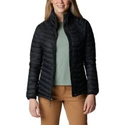 Columbia Women's Powder Pass™ Down Jacket Black -Araeom Shop 1989432 010 a5 1