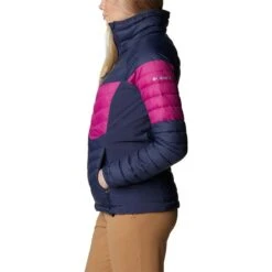 Columbia Women's Powder Pass™ Down Jacket Nocturnal / Wild Fuchsia -Araeom Shop 1989432 466 a1 1
