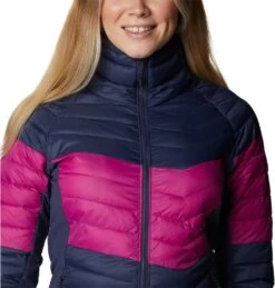 Columbia Women's Powder Pass™ Down Jacket Nocturnal / Wild Fuchsia -Araeom Shop 1989432 466 a2 1