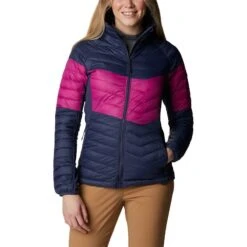 Columbia Women's Powder Pass™ Down Jacket Nocturnal / Wild Fuchsia