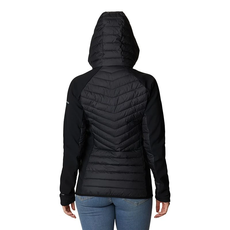 Columbia Women's Powder Lite™ Hybrid Hooded Jacket Black 2 Columbia Women's Powder Lite™ Hybrid Hooded Jacket Black - Image 2