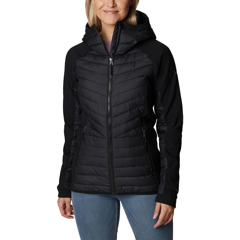 Columbia Women's Powder Lite™ Hybrid Hooded Jacket Black 1 Columbia Women's Powder Lite™ Hybrid Hooded Jacket Black