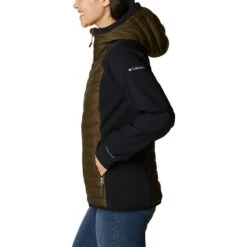 Columbia Women's Powder Lite™ Hybrid Hooded Jacket Olive Green / Black 9 Columbia Women's Powder Lite™ Hybrid Hooded Jacket Olive Green / Black -Araeom Shop 2007761 319 a1 presethigh res jpeg 300 dpi
