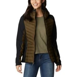 Columbia Women's Powder Lite™ Hybrid Hooded Jacket Olive Green / Black 10 Columbia Women's Powder Lite™ Hybrid Hooded Jacket Olive Green / Black -Araeom Shop 2007761 319 a5 presethigh res jpeg 300 dpi