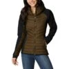 Columbia Women's Powder Lite™ Hybrid Hooded Jacket Olive Green / Black