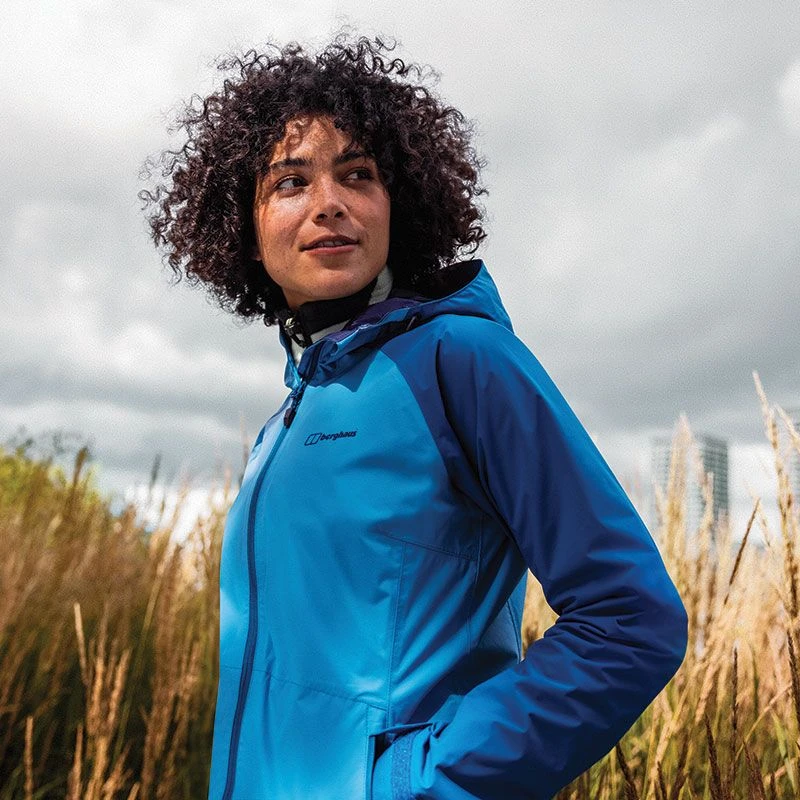 Berghaus Women's Deluge Pro Waterproof Jacket Navagio Bay / Seaport 1 Berghaus Women's Deluge Pro Waterproof Jacket Navagio Bay / Seaport