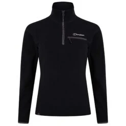 Berghaus Women's Prism 2.0 Micro Fleece Half Zip Black -Araeom Shop 4 a000967bp6 a