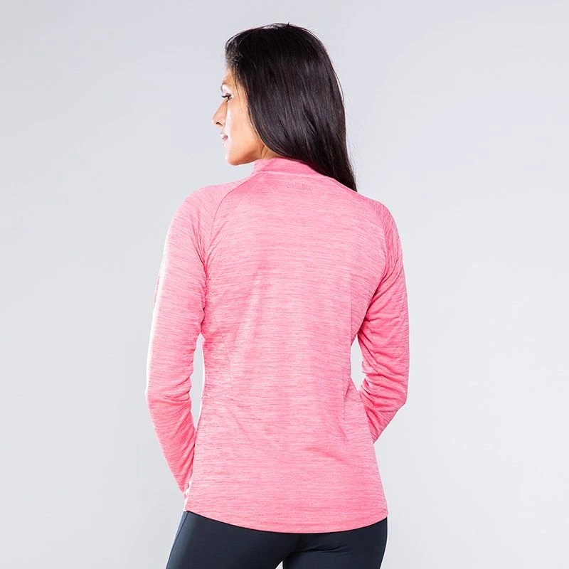 Women's Madison Half Zip Midlayer Top Pink 2 Women's Madison Half Zip Midlayer Top Pink - Image 2