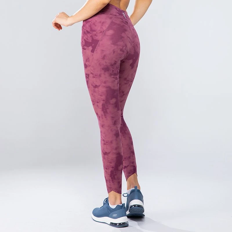 Women's Kora 7/8 Leggings Purple / Silver 3 Women's Kora 7/8 Leggings Purple / Silver - Image 3