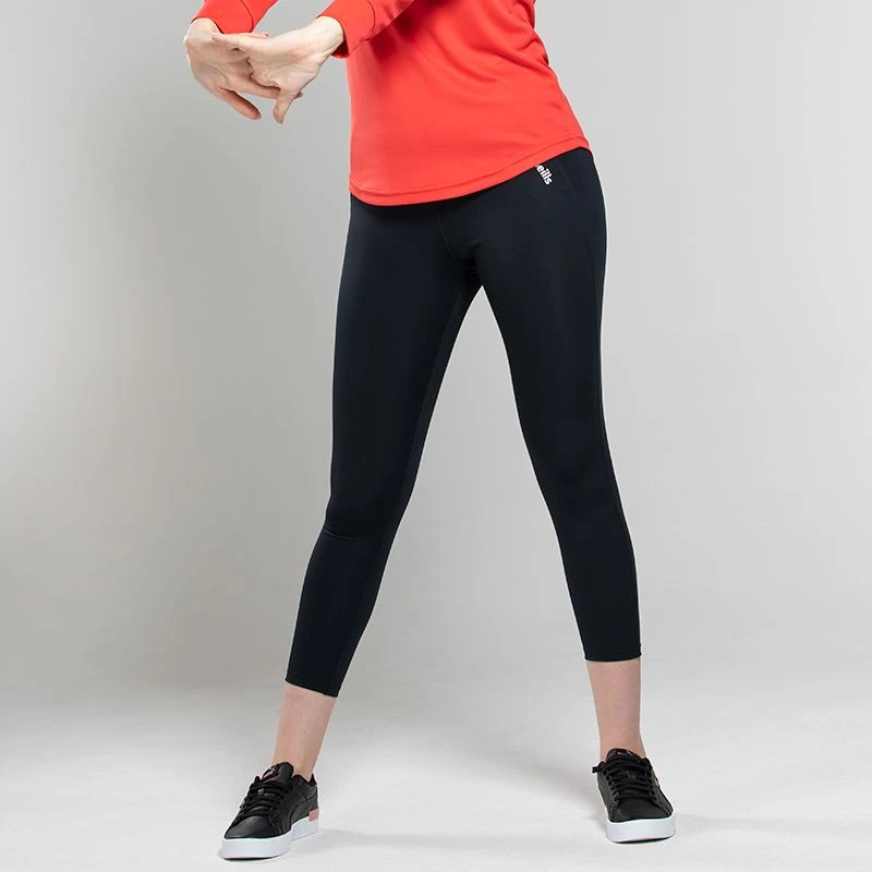 Women's Ariel 7/8 Length Leggings Black / White 3 Women's Ariel 7/8 Length Leggings Black / White - Image 3