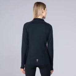 Women's Freya Half Zip Black / Rose Gold -Araeom Shop 4t5a1124