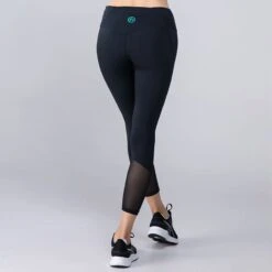 Women's Anya 7/8 Length Leggings Black / Green 8 Women's Anya 7/8 Length Leggings Black / Green -Araeom Shop 4t5a1154