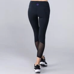 Women's Anya 7/8 Length Leggings Black / Purple 8 Women's Anya 7/8 Length Leggings Black / Purple -Araeom Shop 4t5a1160 2