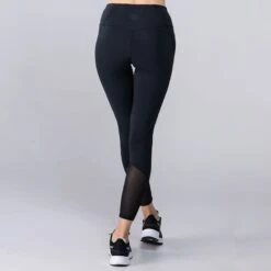 Women's Anya 7/8 Length Leggings Black -Araeom Shop 4t5a1166