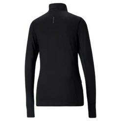 Puma Women's Favourite 1/4 Zip Running Top Black -Araeom Shop 520184 01 bv