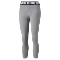 Puma Women's Strong High Waisted Training Leggings Griffin Heather 7 Puma Women's Strong High Waisted Training Leggings Griffin Heather -Araeom Shop 521601 07 1