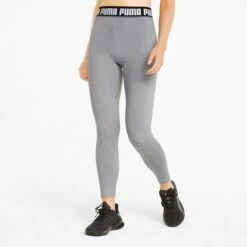 Puma Women's Strong High Waisted Training Leggings Griffin Heather