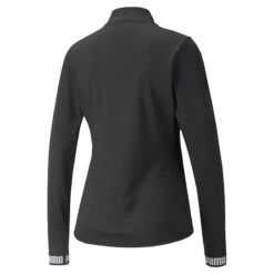 Puma Women's Train Strong Quarter Zip Top Black -Araeom Shop 521839 01 bv