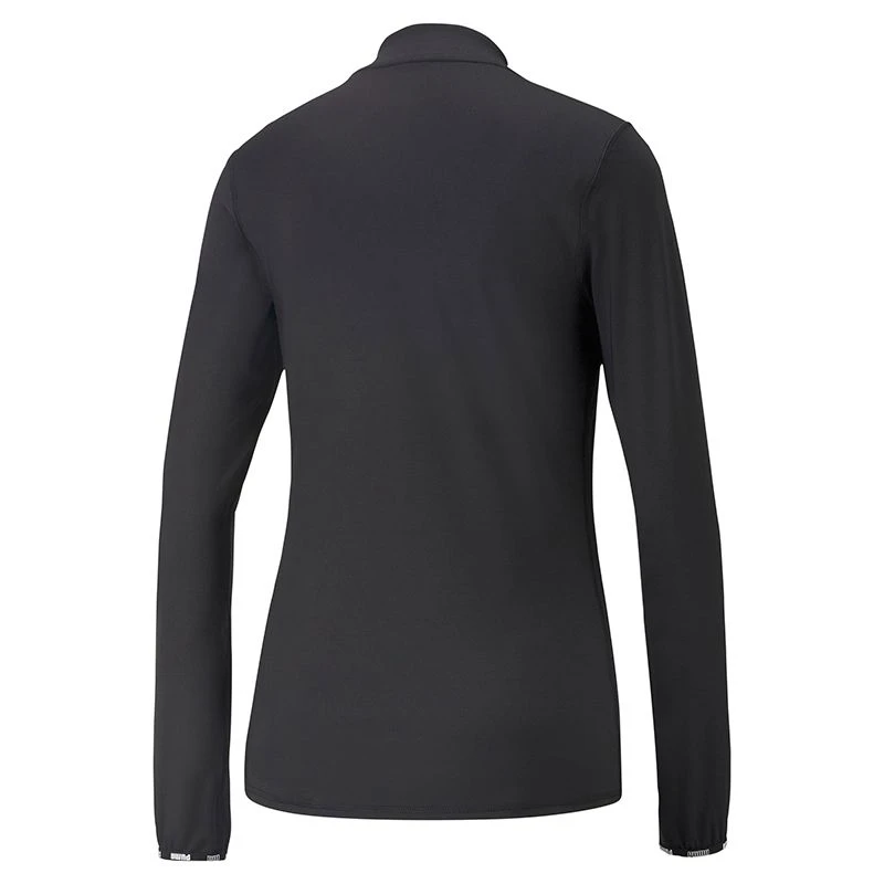 Puma Women's Strong Quarter Zip Top Black 2 Puma Women's Strong Quarter Zip Top Black - Image 2