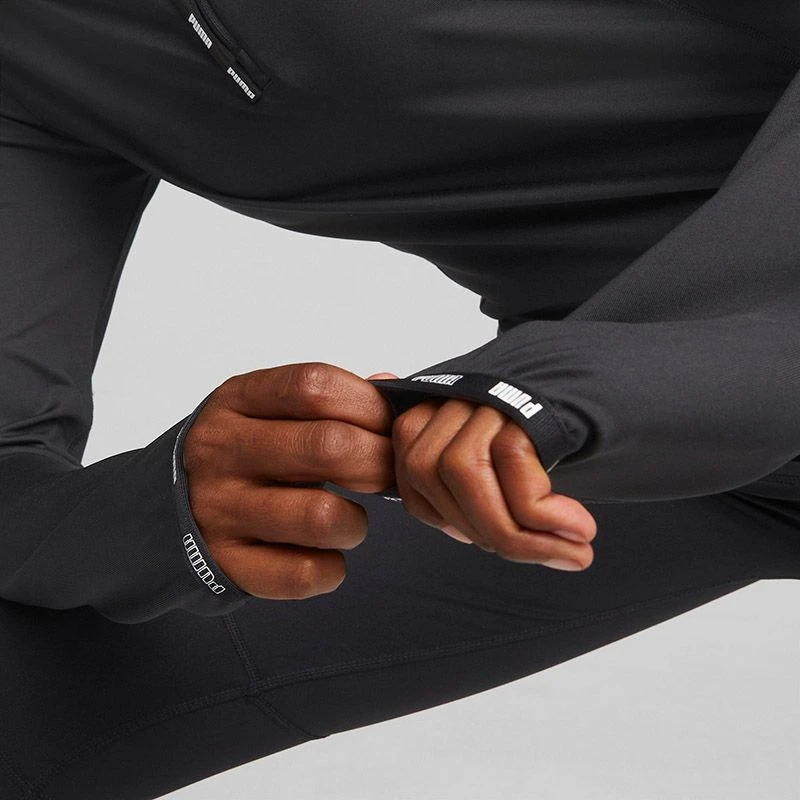 Puma Women's Strong Quarter Zip Top Black 6 Puma Women's Strong Quarter Zip Top Black - Image 6