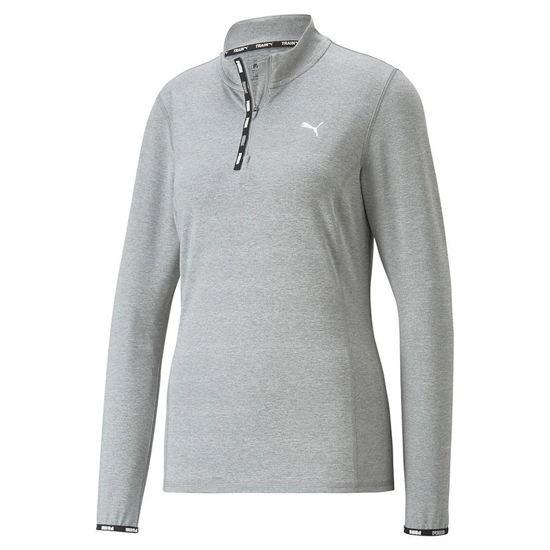 Puma Women's Strong Quarter Zip Top Griffin Heather 1 Puma Women's Strong Quarter Zip Top Griffin Heather