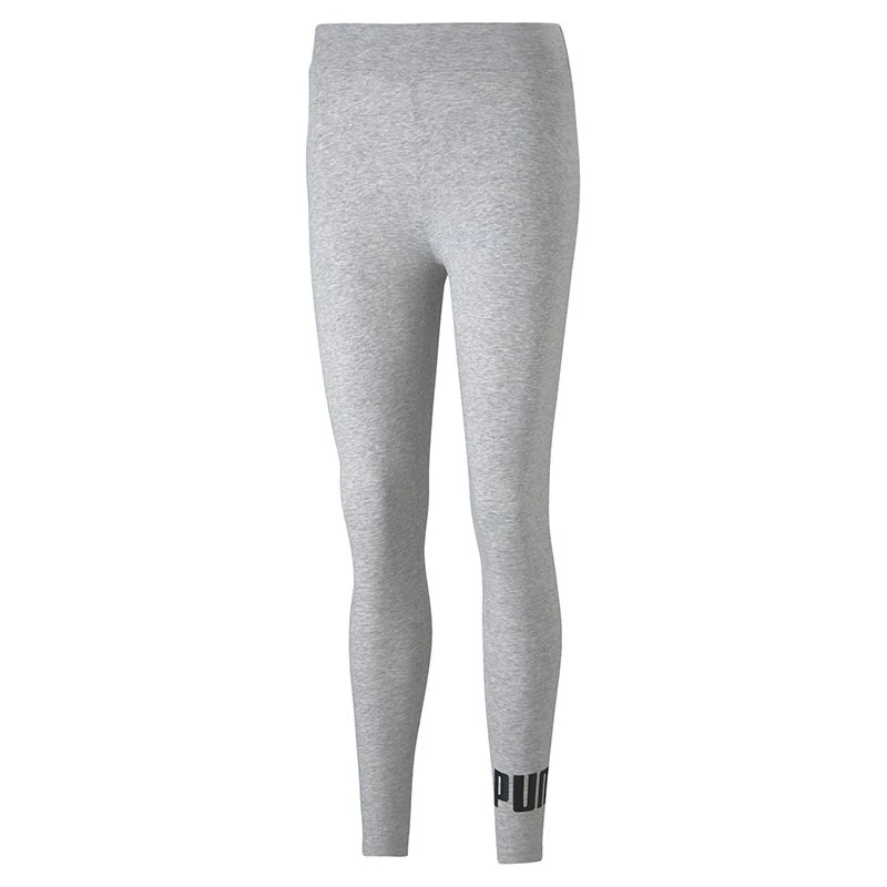 Puma Women's Essentials Logo Leggings Light Grey Heather 1 Puma Women's Essentials Logo Leggings Light Grey Heather