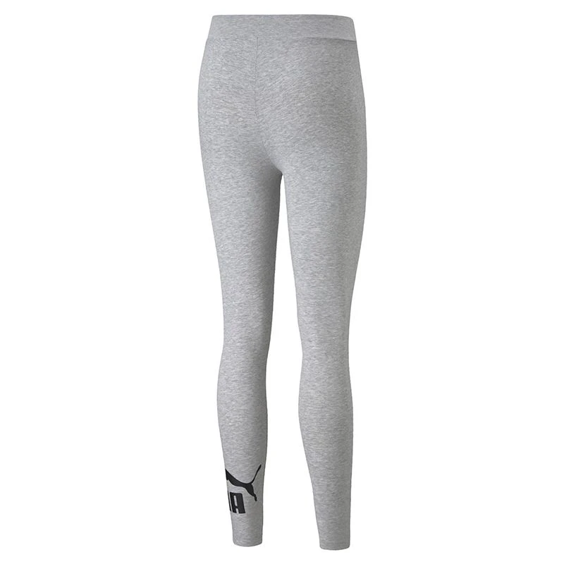 Puma Women's Essentials Logo Leggings Light Grey Heather 2 Puma Women's Essentials Logo Leggings Light Grey Heather - Image 2