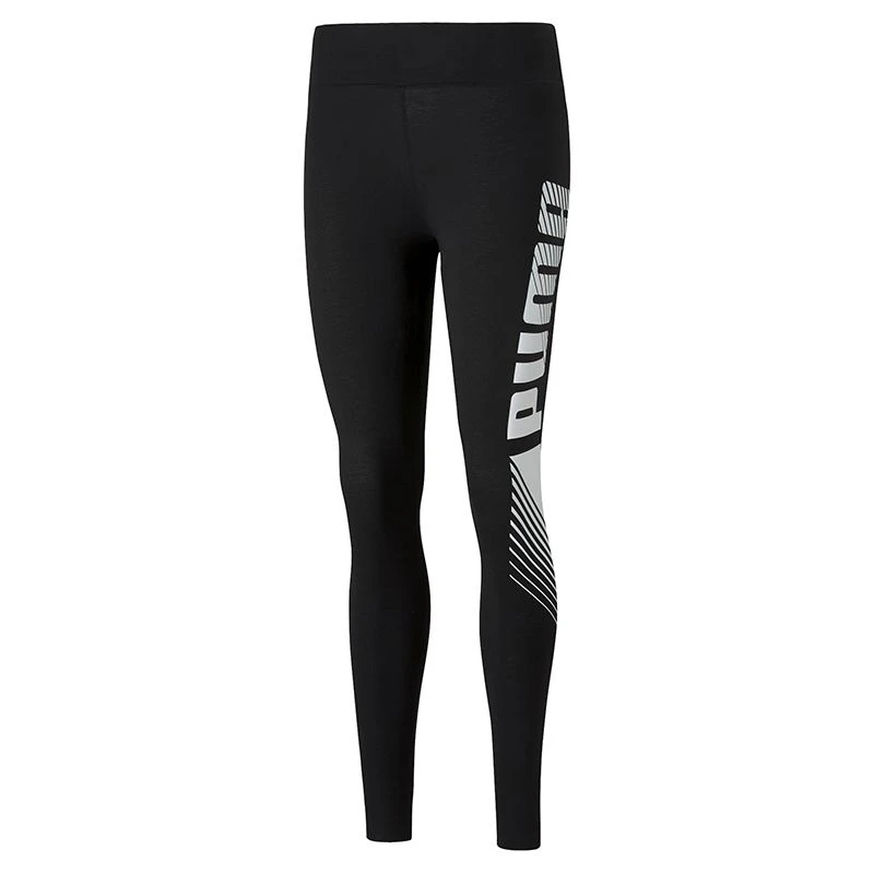 Puma Women's Essentials Graphic Leggings Puma Black 4 Puma Women's Essentials Graphic Leggings Puma Black - Image 4