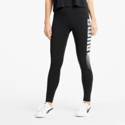 Puma Women's Essentials Graphic Leggings Puma Black