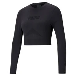 Puma Women's Evostripe Long Sleeve Training Top Puma Black 8 Puma Women's Evostripe Long Sleeve Training Top Puma Black -Araeom Shop 586913 01