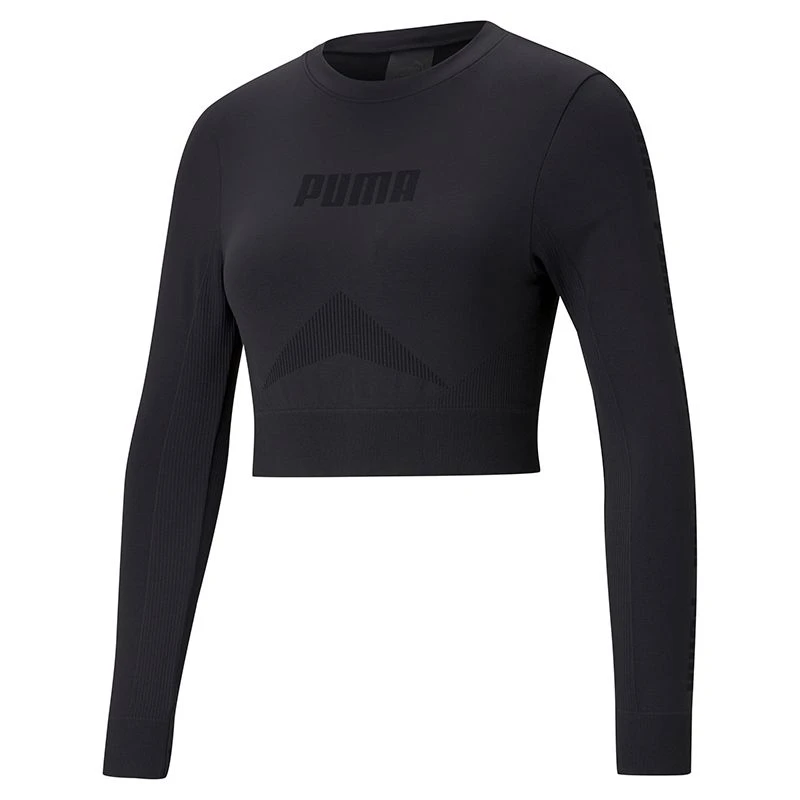 Puma Women's Evostripe Long Sleeve Training Top Puma Black 4 Puma Women's Evostripe Long Sleeve Training Top Puma Black - Image 4