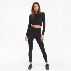 Puma Women's Evostripe Long Sleeve Training Top Puma Black 7 Puma Women's Evostripe Long Sleeve Training Top Puma Black -Araeom Shop 586913 01 mod03
