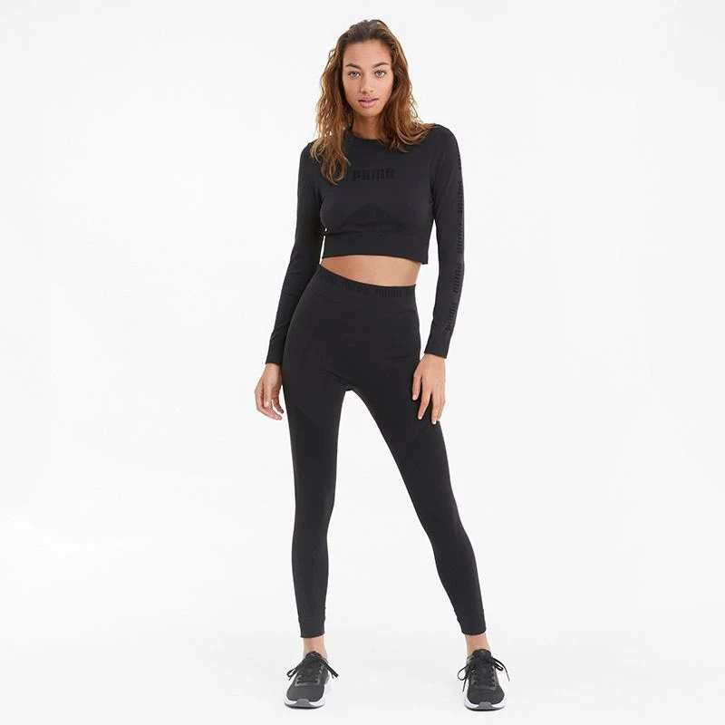 Puma Women's Evostripe Long Sleeve Training Top Puma Black 3 Puma Women's Evostripe Long Sleeve Training Top Puma Black - Image 3